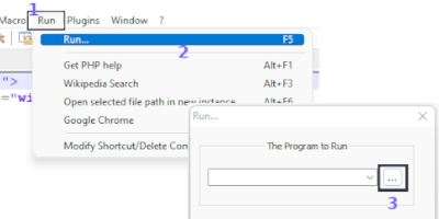 How to run HTML program - Notepad, Notepad++ and Sublime