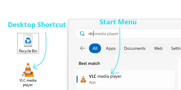 find vlc app - install apps on laptop