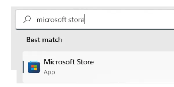 search microsoft store - install apps on laptop