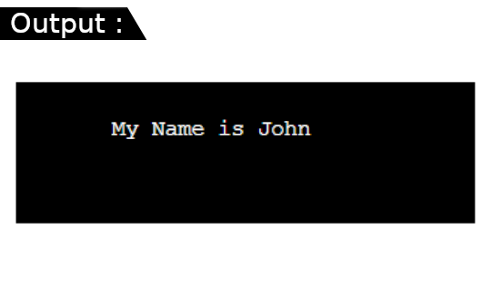 Write a program to Print your name in c