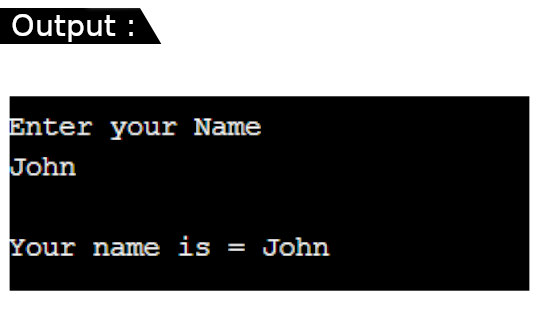 How to input a name in c